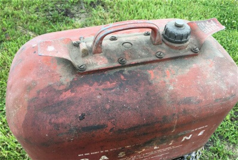 6 Gallon Gasoline Gas Fuel Tank Metal Can Outboard Boat Motor Etsy