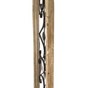 Rustic Wood Metal Gothic Window Frame, Distressed Architectural Window ...