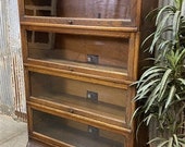 Oak Stacking Bookcase. Viking Barrister Bookcase, Lawyer Cabinet, Display Case, Home Office Furniture, Storage Case, Organization