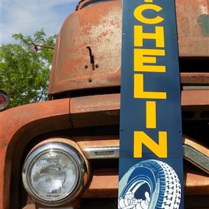 Michelin Sign, Metal Porcelain Sign, Tire Advertising, Michelin Man Bibendum C, Michelin Sign, Metal Sign, Tire Sign, Michelin Man Sign