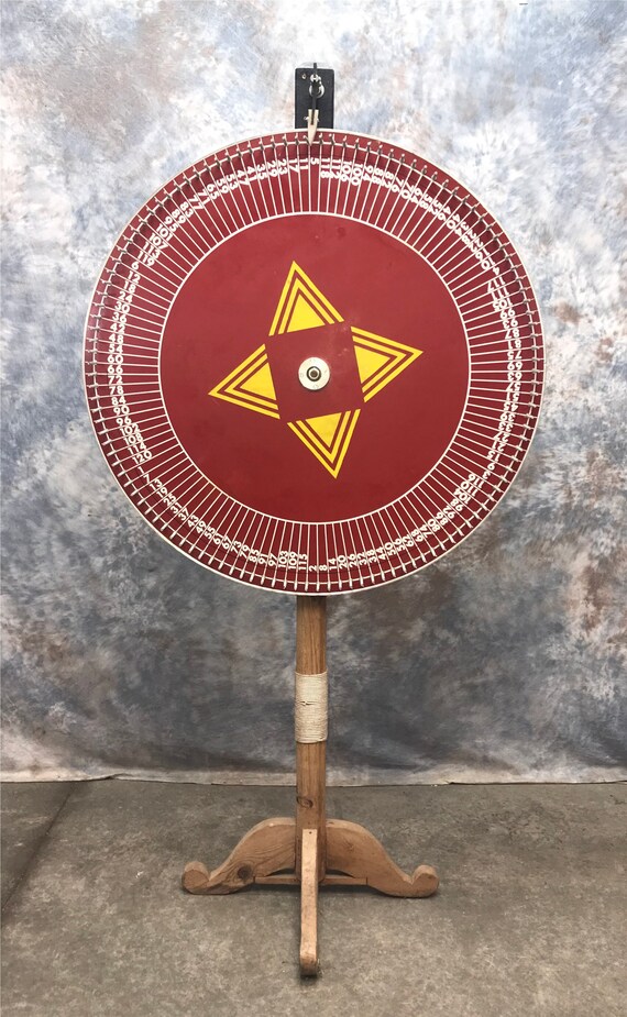 Vintage Wood Carnival Game Wheel Gambling Game Wheel Etsy