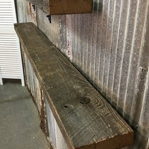 2 Floating Shelves, Pine 2x6 Wood Fireplace Mantel, Wall Mount, Rustic Beams B Rustic Floating Shelf, Pine Shelf, Floating Farmhouse Shelf