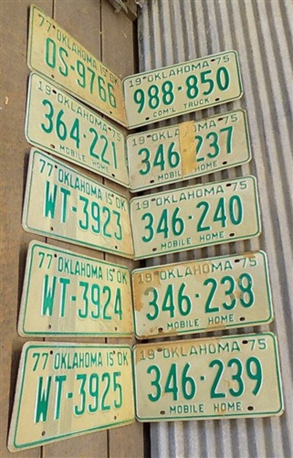 k Set of 50 License Plates Lot Vintage Automobile Car Truck