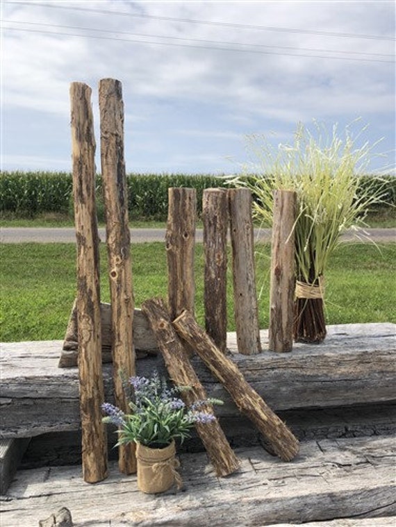 Small Wood Log Sticks Bundle Rustic Wood Furniture Parts Art Etsy