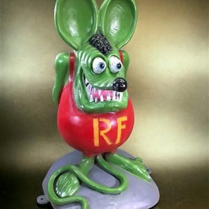 3&#39; Rat Fink Statue, Ed Big Daddy Roth Kustom Kulture Rat Rod Street Rod Decor