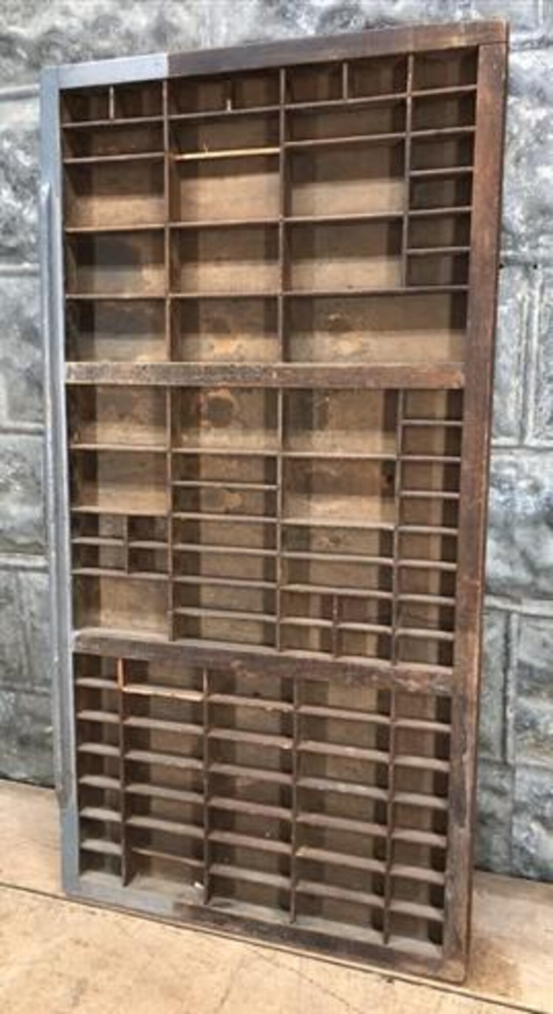 Printer Drawer Wood Block Typeset Tray, Letterpress Thimble Shell ...