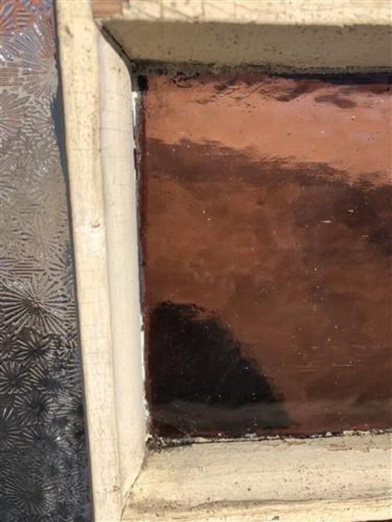 Antique Stained Glass, Rectangular Church Window, Architectural Art ...