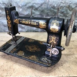 AG Mason Golden Star Treadle Sewing Machine Head Serial#5039490, Vintage Sewing