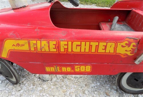 Amf fire truck store pedal car 508