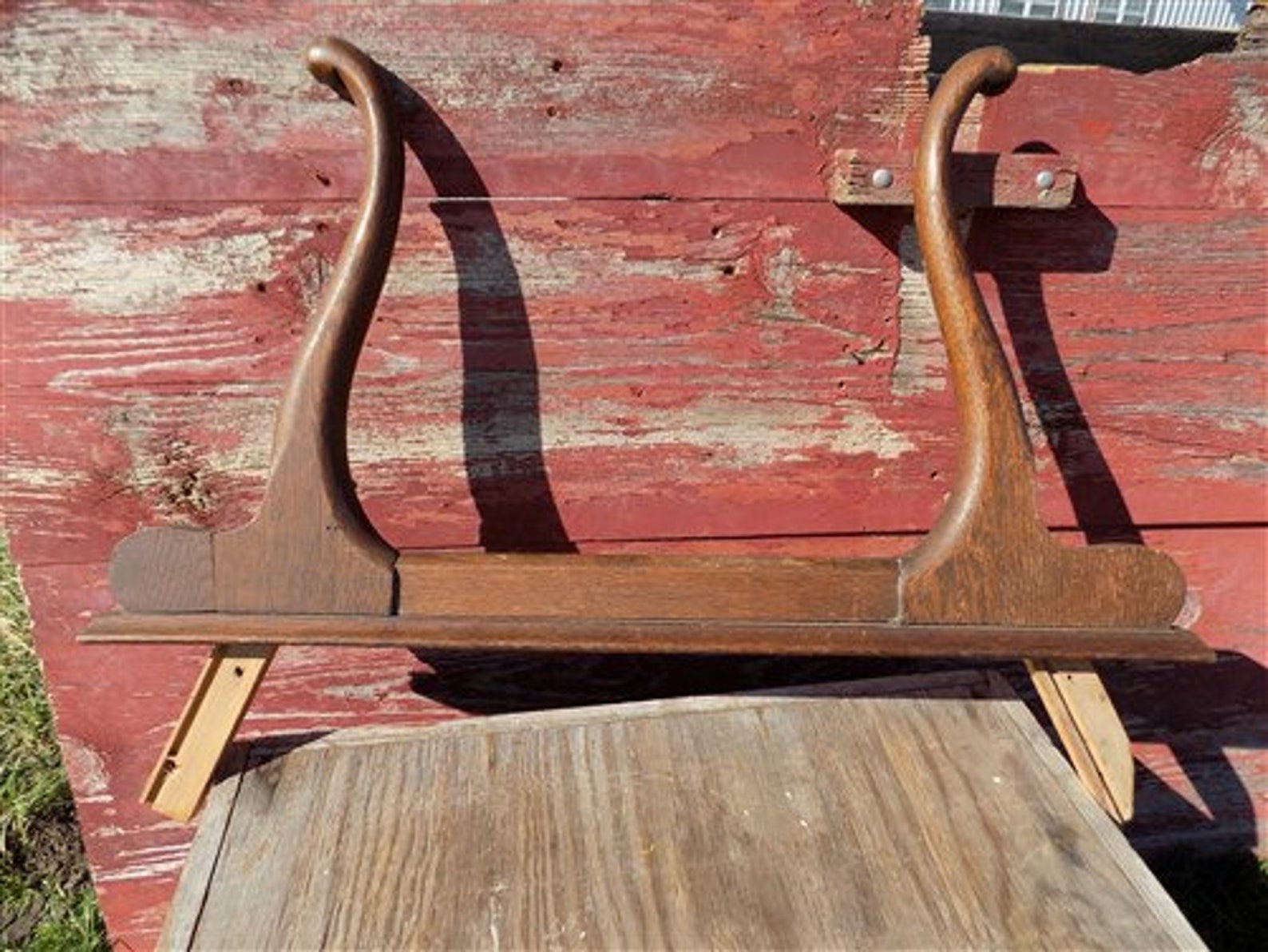 Wishbone Mirror Frame Supports Dresser Wash Stand Vintage Etsy