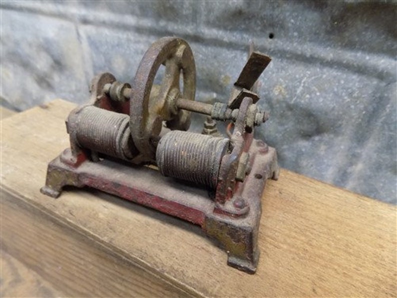 H-K Toy Electric Motor Style L Magnetic Jenson Weeden Steam Engine Vintage Miniature Metal