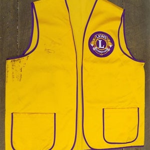 3 Lions International Club Vests Gold Purple Avon Illinois - Etsy