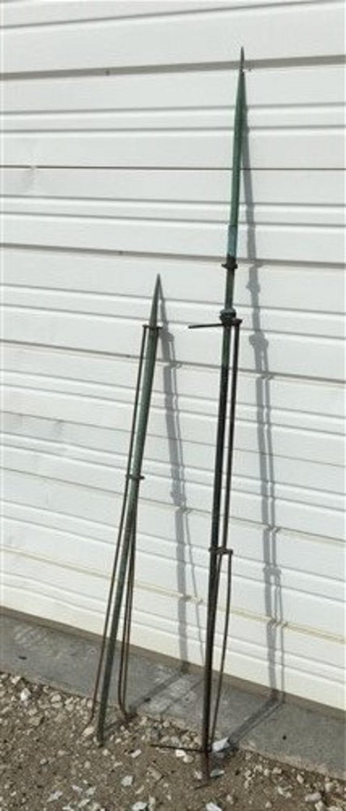 2 Lightning Rods Copper Weathervane Finial No Arrow Ball Etsy