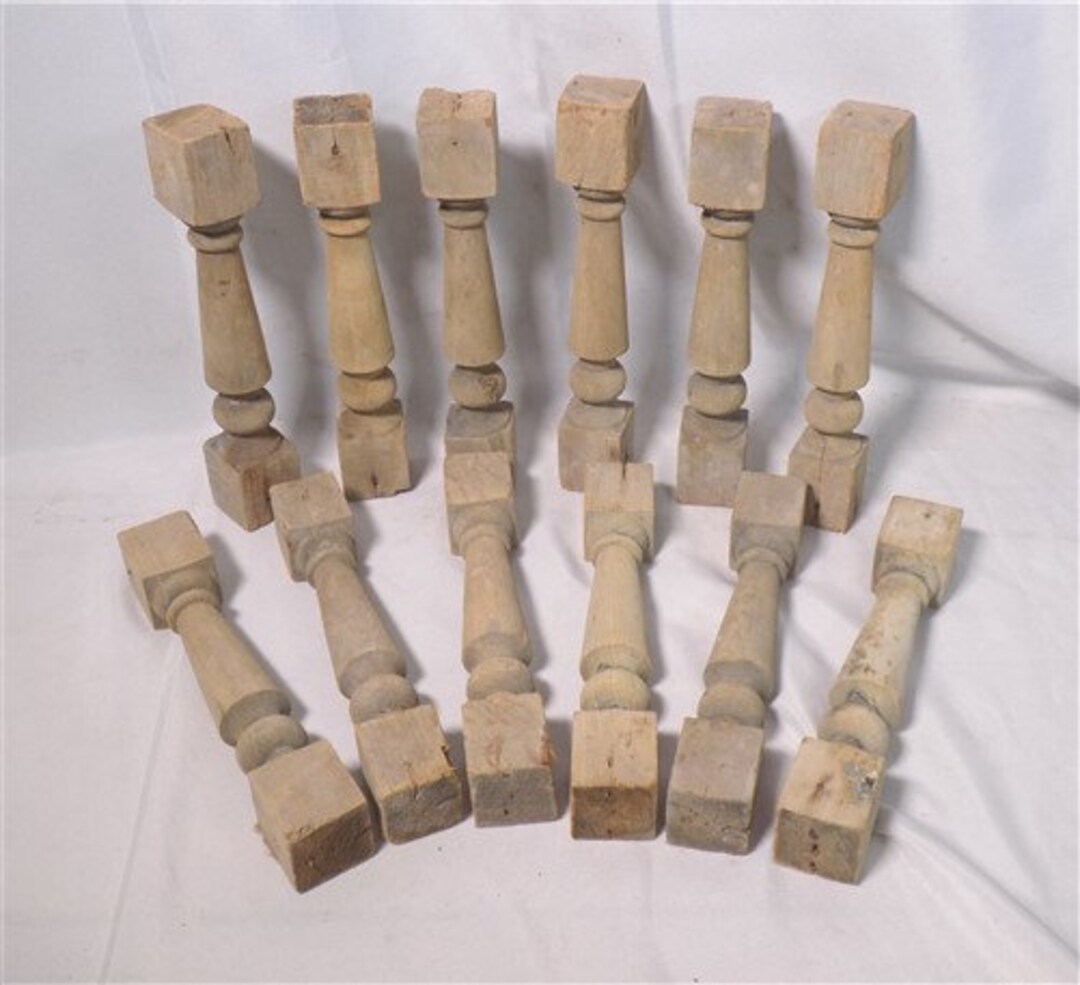 Wood Spindles, Architectural Salvage Fretwork Furniture House Trim Vintage A5, Wood Spindles