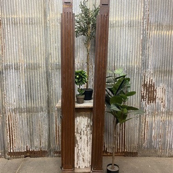 2 Door Jambs, Vertical Frame Casing, Architectural Salvage, Door Woodwork A, Reclaimed Door Woodwork, Vertical Jamb Casing, Door Frame