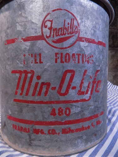 Seau à Vifs Frabill Min-O-Life - Galvanisé Vintage - Pêche Eau Douce