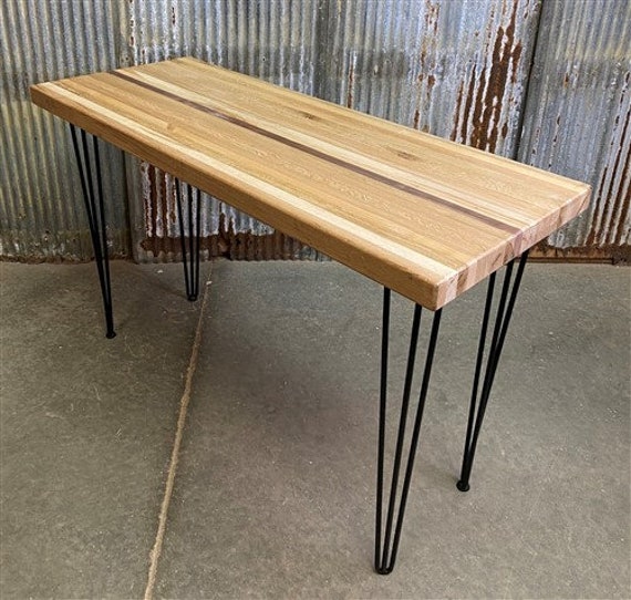 Cutting Board Table, Kitchen Island, Butcher Block Table, Hairpin