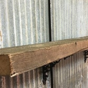 Floating Shelf, Solid Pine 2x6 Wood Fireplace Mantel, Wall Mount Rustic Beam I Rustic Floating Shelf, Pine Shelf, Floating Farmhouse Shelf