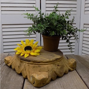 Wooden Architectural Column Base, Ionic Column Plinth, Wood Riser Base B10, Wedding Decor, Column Plinth, Pillar Stand, Column Pedestal Base