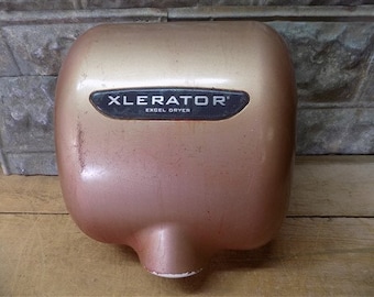 Xlerator Hand Dryer, XL-BW Excel Dryer, Electric Bathroom Wall Mount 120 Volt b Bathroom Hand Dryer, Vintage Xlerator, Wall Mount Dryer