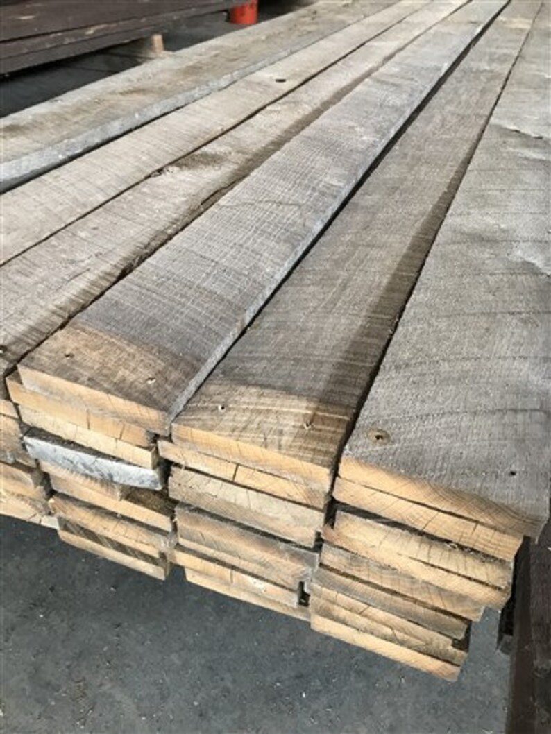 1 by Reclaimed Oak Barn Wood Boards Solid Oak Lumber Planks Etsy