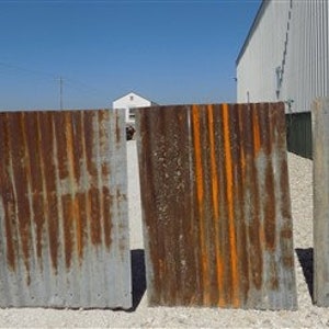 61 Sheets Barn Tin, Corrugated Metal Reclaimed Salvage, 9' Long 1098 Sq Ft,  A53 