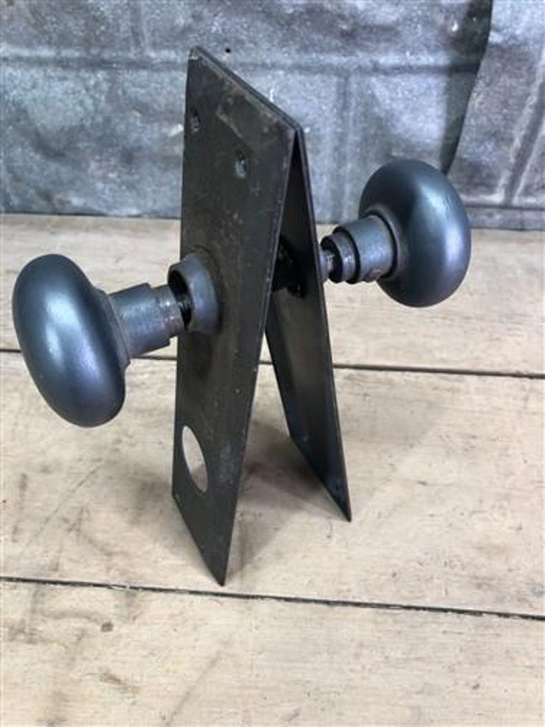 Deurknoppen, rechthoekige sierplaten, rozet, architectonische berging, m, afbeelding 1