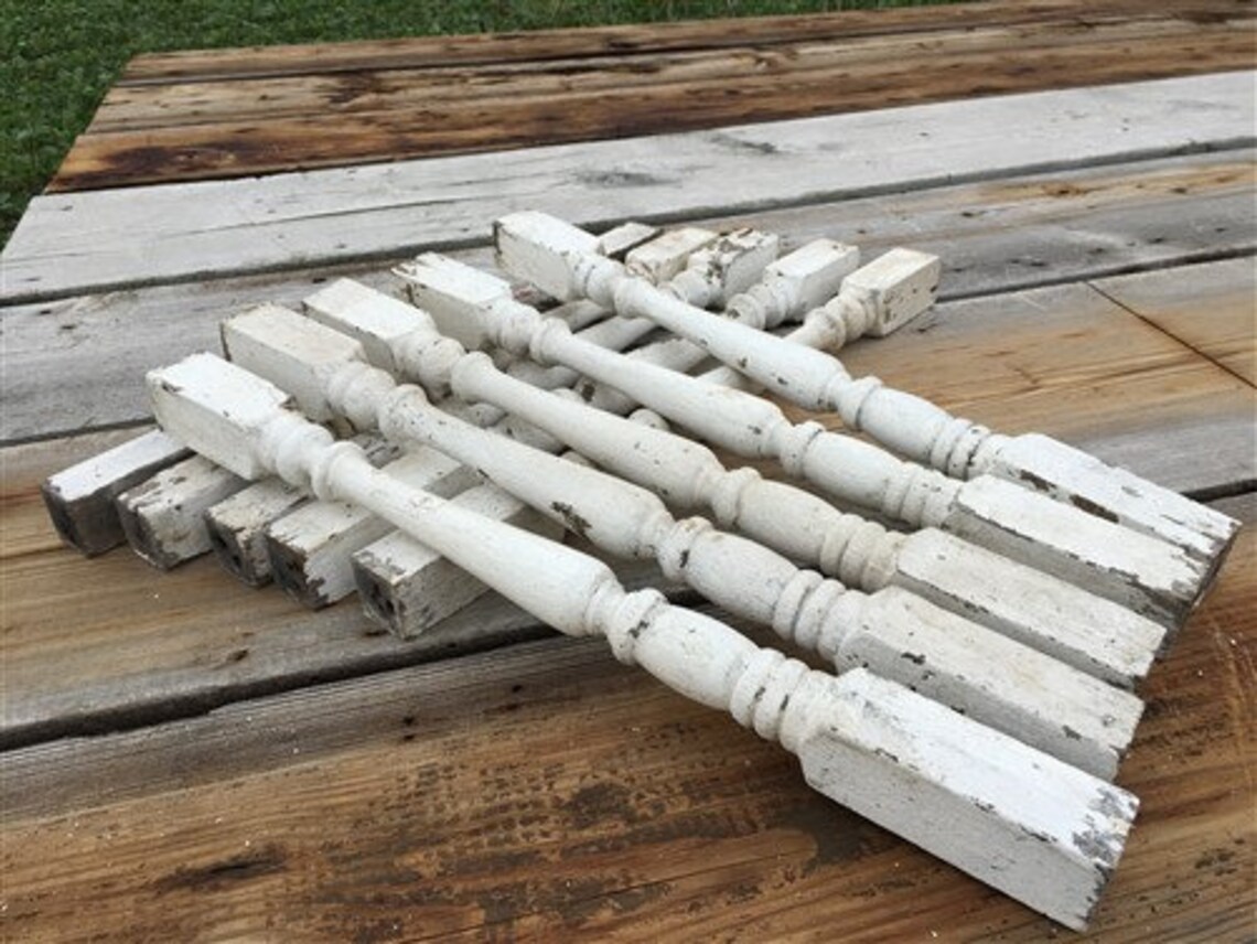 Wood Spindles Architectural Salvage Fretwork Furniture House Etsy