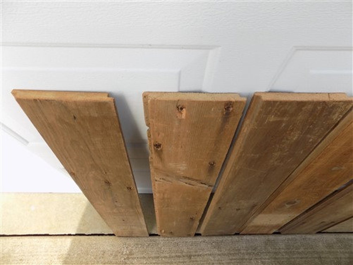 9 Reclaimed Barn Wood Shiplap Pine Boards Smooth Pine Wall Etsy