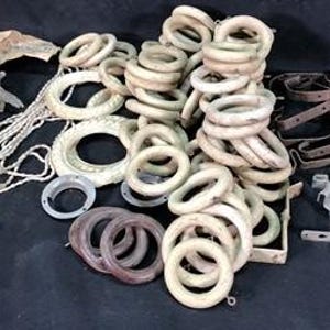 Lot Wood Curtain Drapery Ring Hardware Hooks, Vintage Cream Curtain Rings, Vintage Curtain Rings, Cream Curtain Rings, Curtain Rings
