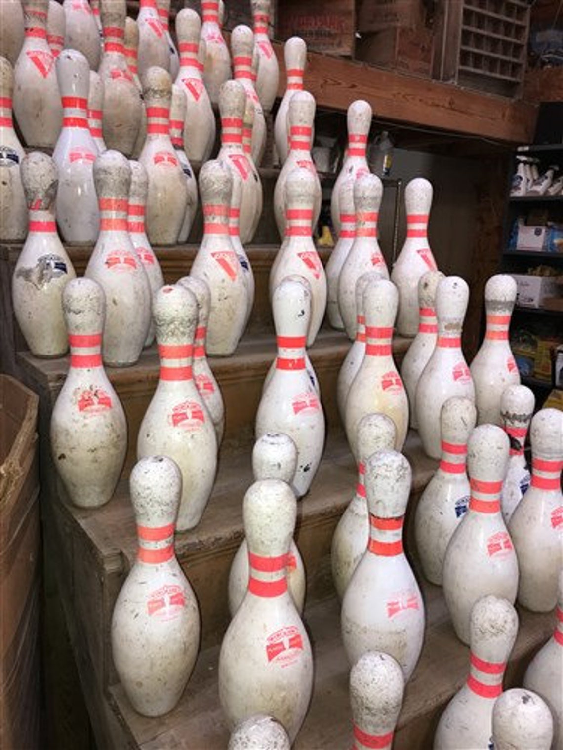 100 Bowling Alley Pins Set Lot Hunting Target Trap Shooting Etsy