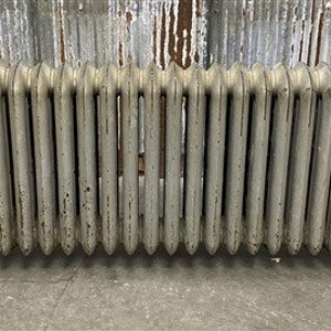 Cast Iron Radiator Heater, Vintage Radiator, American Radiator Co, 24 Sections E, Floor Radiator, Steam Radiator, Ornate