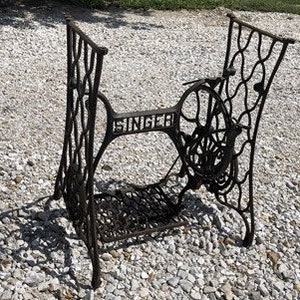 Treadle Sewing Machine, Cast Iron Base, Industrial Age Singer Steampunk PY,  Treadle Base Table Sewing Machine, Table Metal Table Base