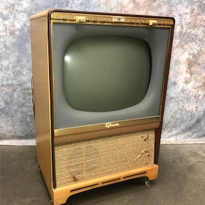 1950s Sylvania TV Television Model 21C508BP Mid Century