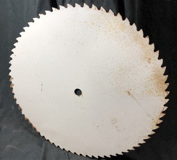 28.5 Inch Circular Buzz Saw Blade Vintage Mill Industrial Age Decor Steampunk E Vintage Saw Blade Buzz Saw Circular Saw Blade Etsy