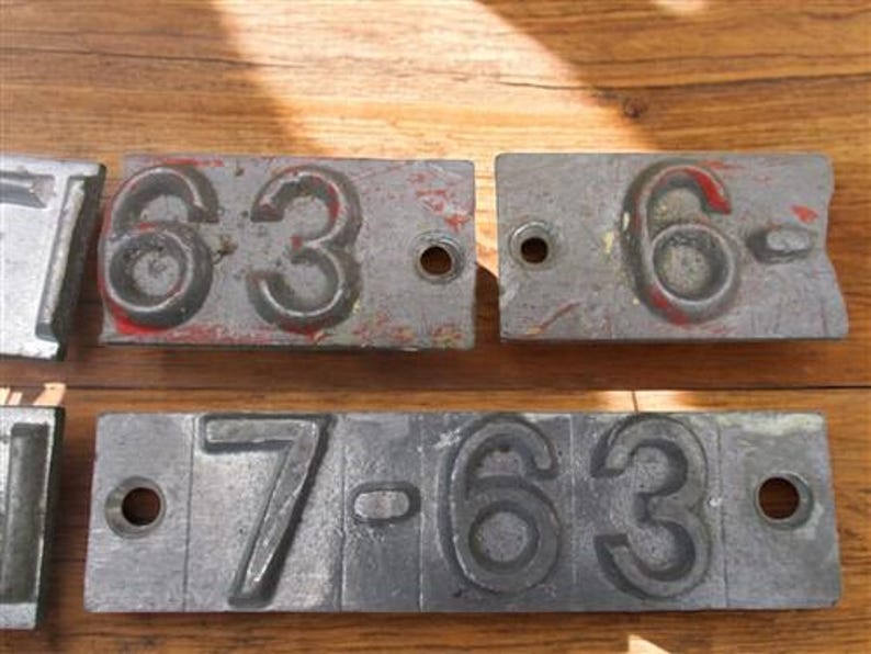 Lead Cast Typeset, Numbers Letters, Vintage Stamps, Letterpress ...