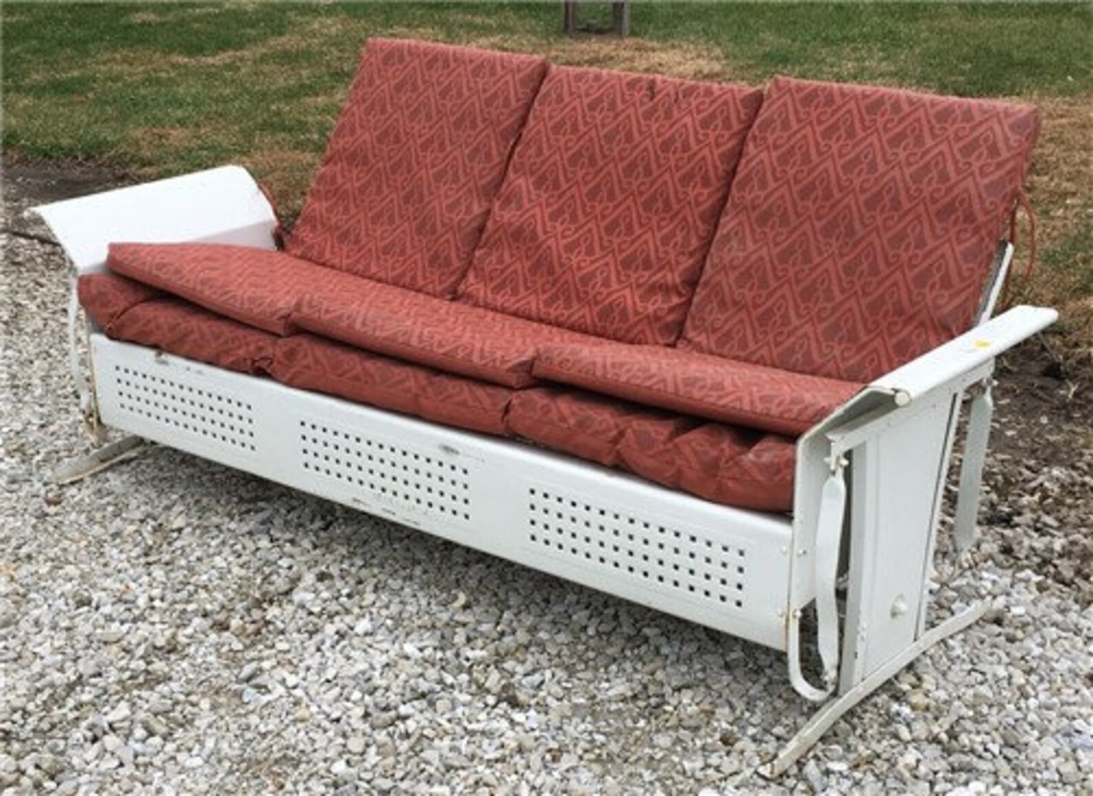 Mid Century Modern Glider Couch Vintage Sofa Swing Glider Etsy