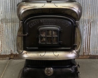 Great Western Duplex Wood Stove No. 824C Vintage Cast Iron - Etsy