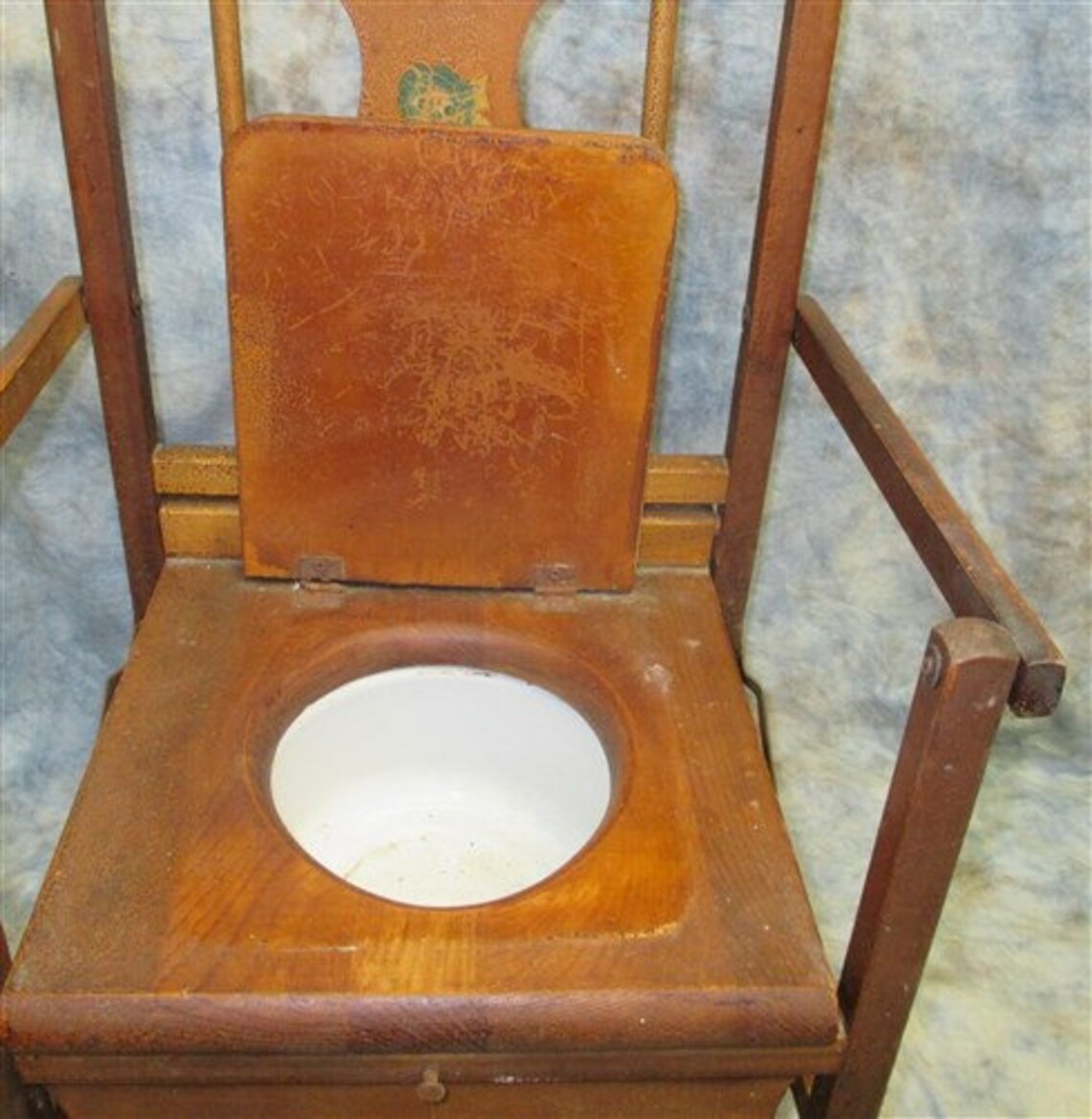 Wood Potty Chair Vintage Mid Century Toilet Training Commode Etsy