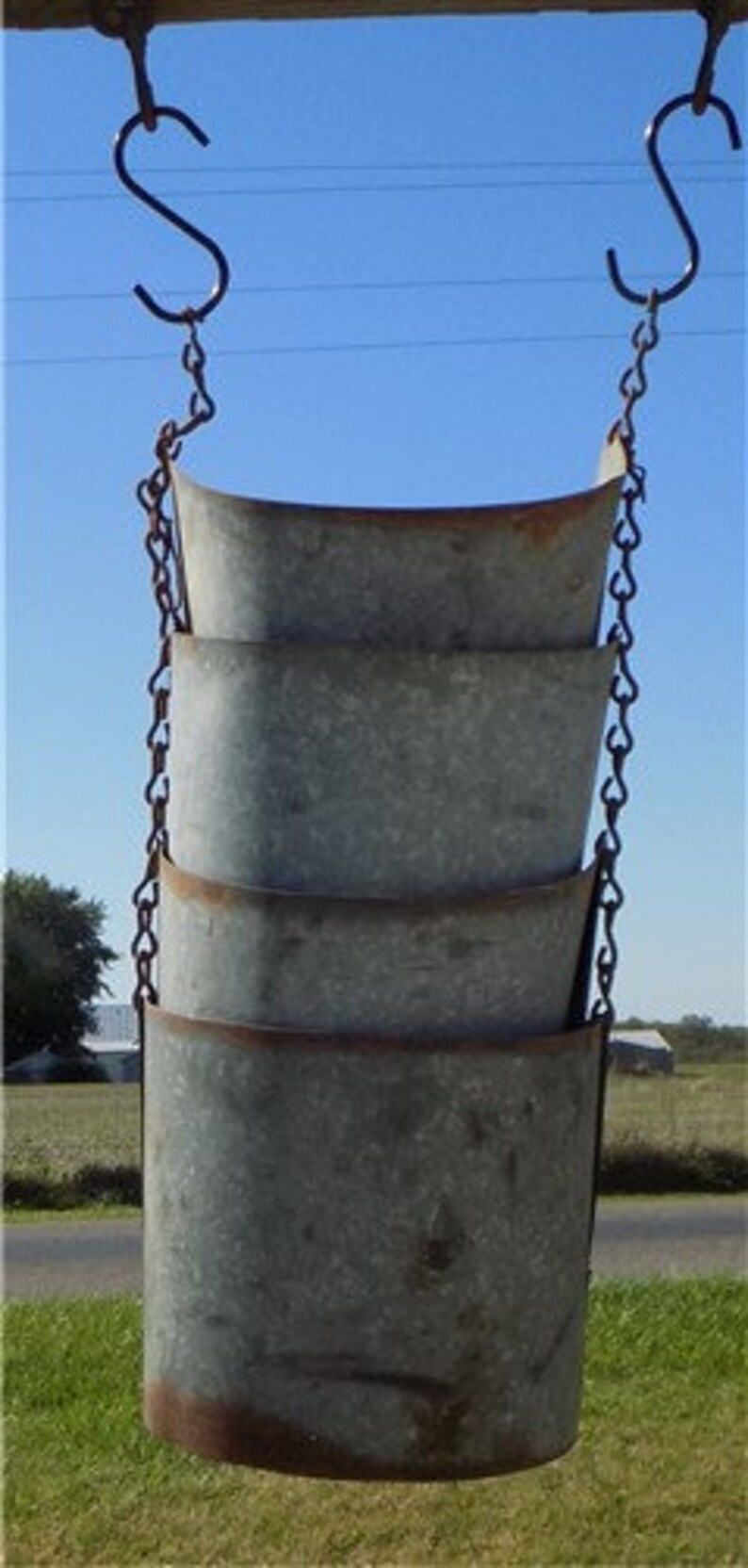 Bucket Flex Spout Galvanized Tin Grain Auger Discharge Spout Etsy