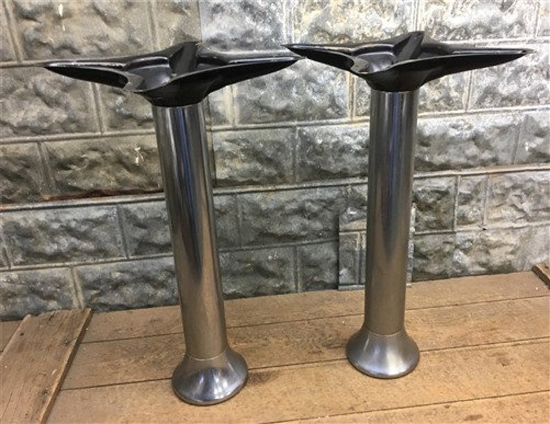2 Chrome Display Stands Table Leg Base Slot Machine Country Etsy