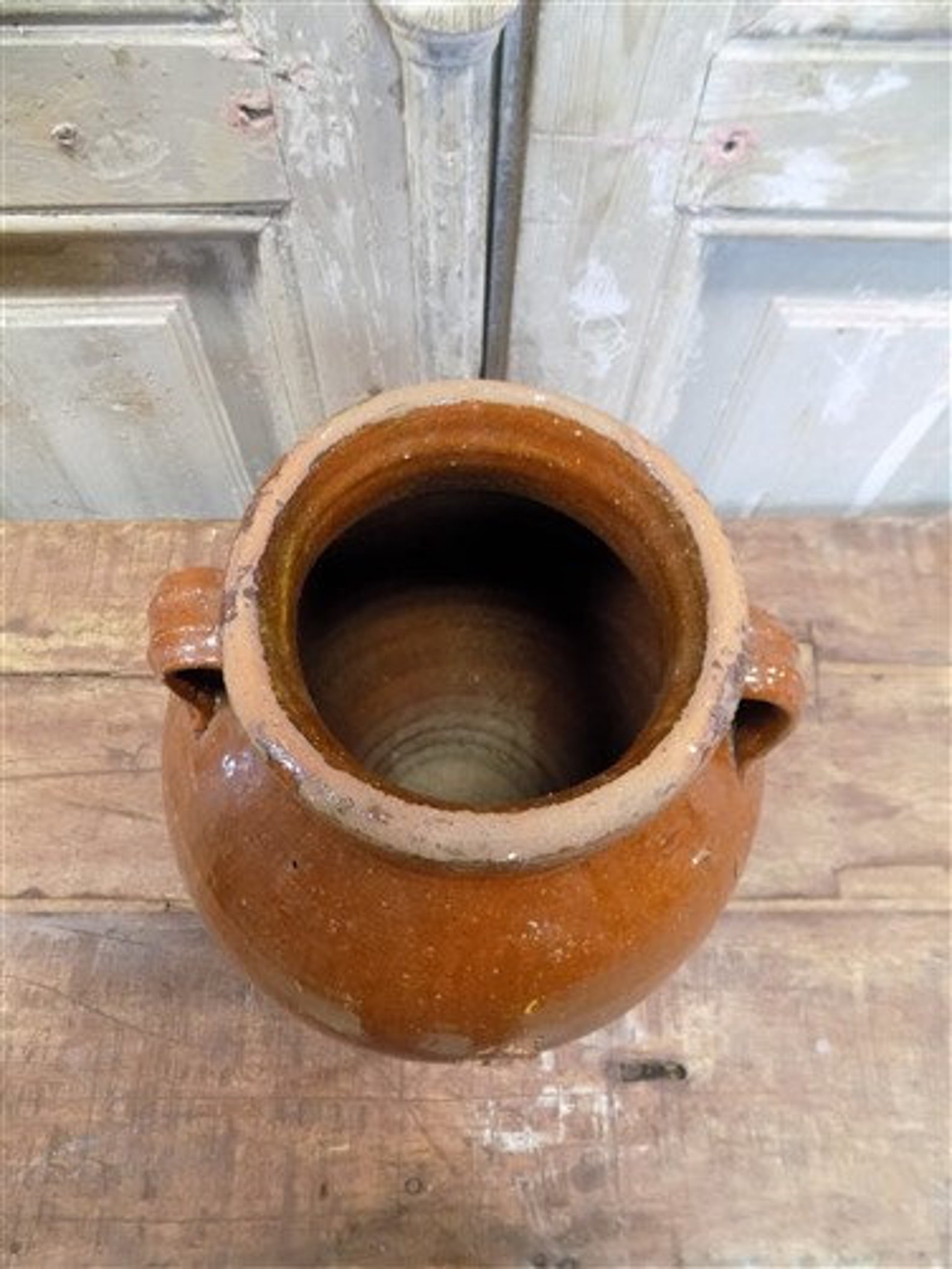 Antique Turkish Olive Jar Pot Vintage Terracotta Planter Etsy