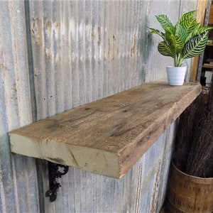 Estante flotante, Chimenea de madera de pino 2x10 Repisa, Viga rústica A10 de montaje en pared, Estante flotante rústico, Estante de pino, Estante flotante de granja
