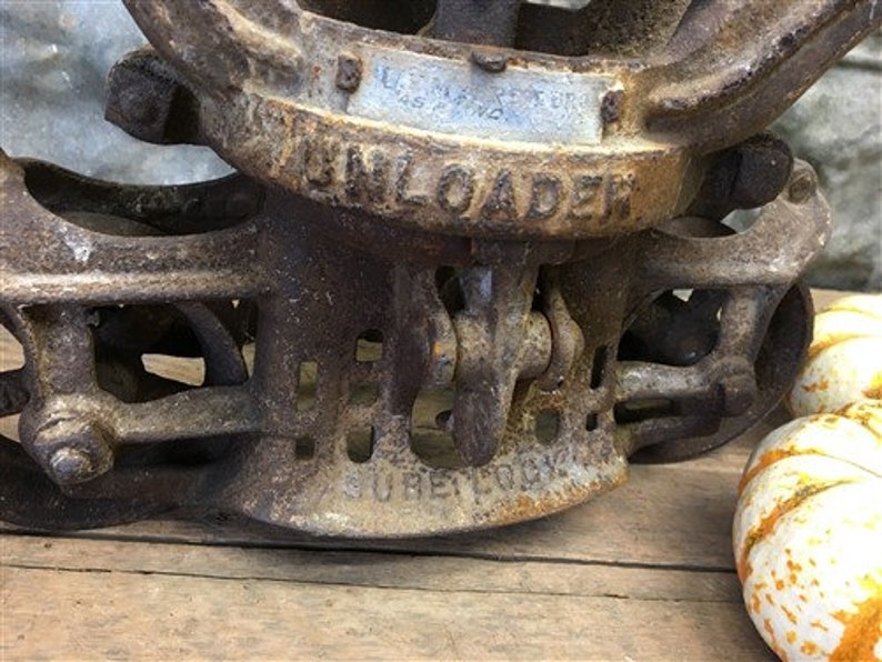 Clover Leaf Unloader Barn Hay Trolley Rustic Farm Country Etsy