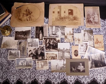 Civil War Era Tintype, Black White Sepia Children Baby Photos, Nurse Photos