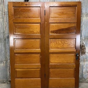 American Pair Bifold Doors (68.25x84.5), Vintage Interior Doors Pocket Doors AA7, Home Office Doors, Interior Sliding Doors, Wood Doors