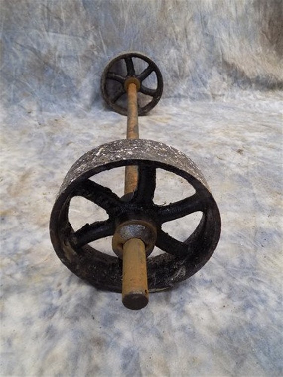 Salvage Metal Vintage Factory Cart Wheels Set of 4 Vintage Wheels Cast Iron Wheel 2.5 Factory
