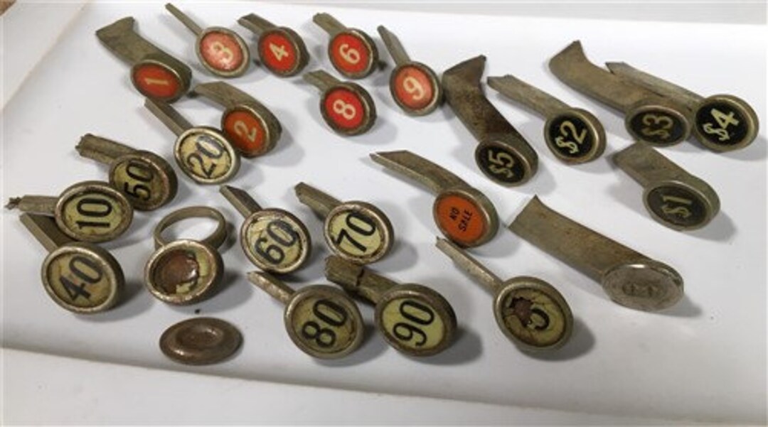 Lot Cash Register Keys Vintage Jewelry Necklace Art Craft - Etsy