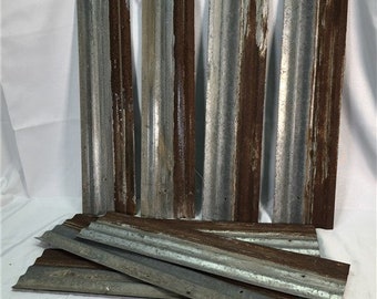 12 Tin Sheet Pieces, Art Craft Accent Tin, Decorative, Backsplash, Reclaimed C,
