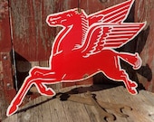 Pegasus Mobil Oil Gas Sign, Metal Porcelain Advertising Sign A,Pegasus Mobil Oil Advertising, Metal Porcelain Advertising Sign